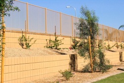 Retaining Wall at Bella Casa by Proto II Wall Systems